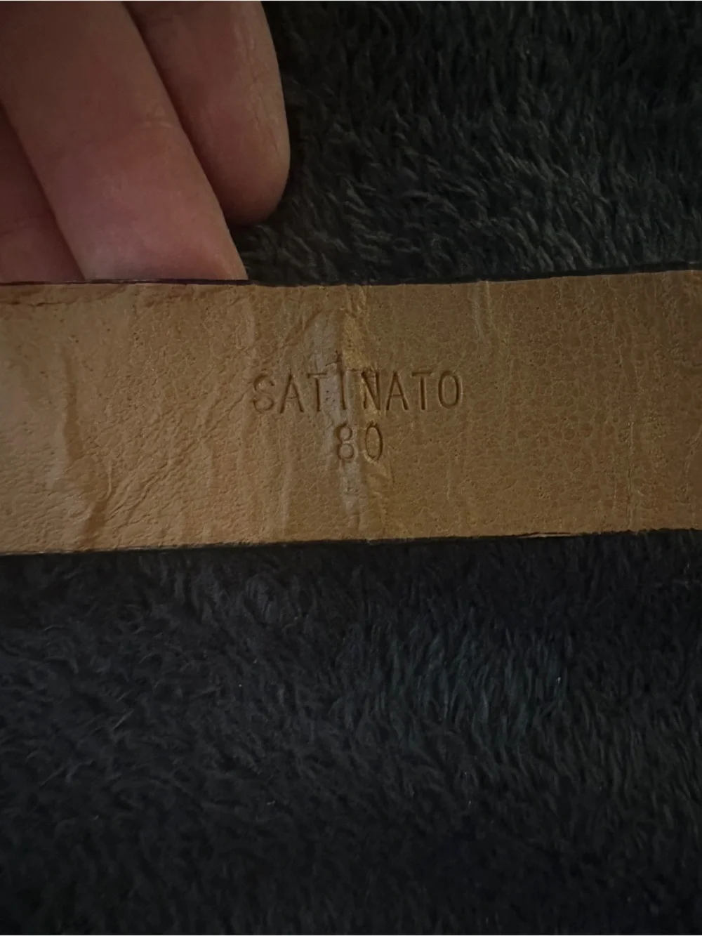 Vintage leather turquoise belt